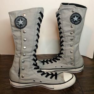 Gray Below Knee Converse